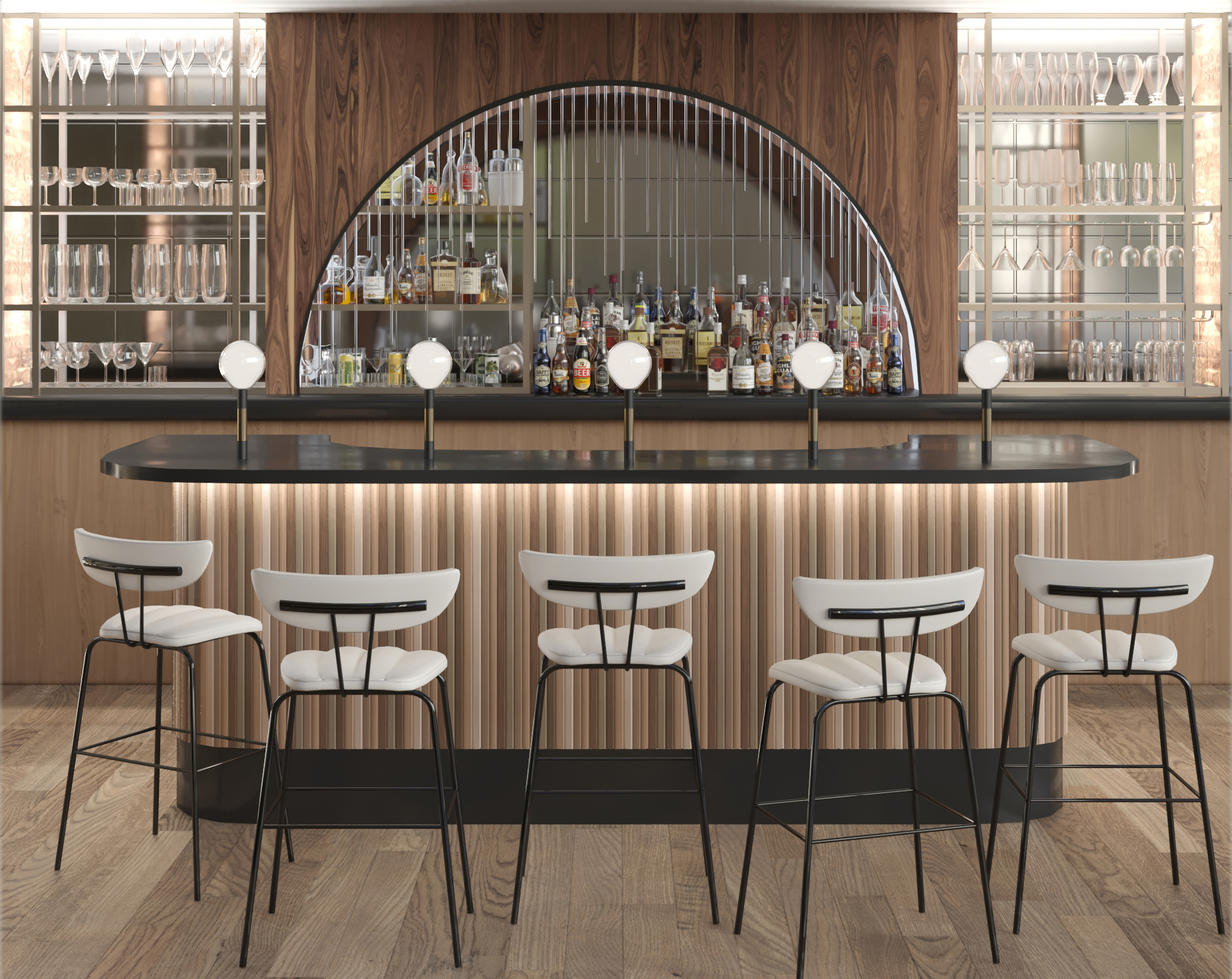 modern restaurant bar counter design